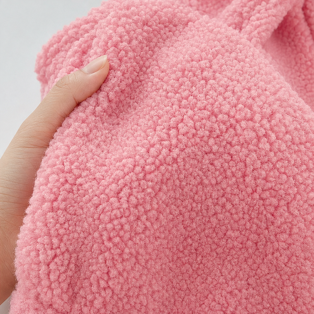 Cozelle – Plush Hooded Oversized Zip-Up Jacket