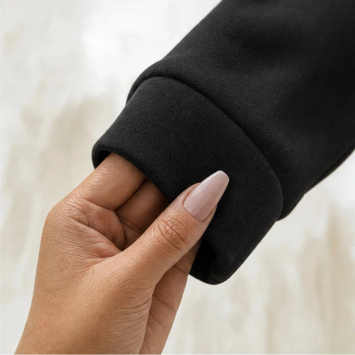 Cozyline – Knee-Length Zip-Up Hoodie