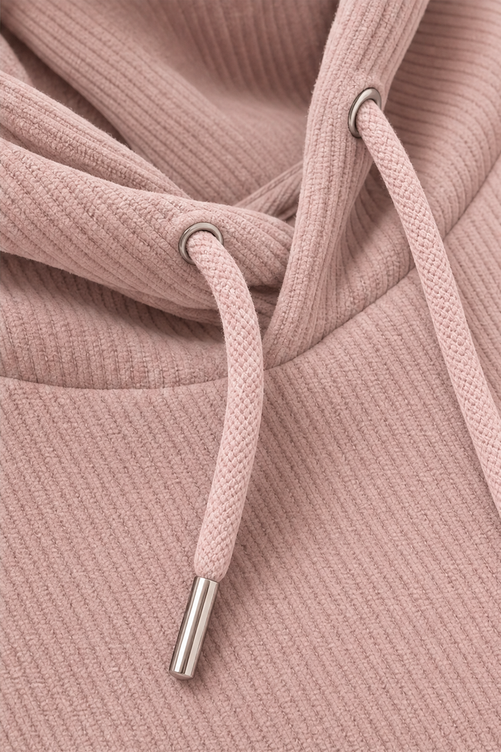 Corduvie – Ribbed Corduroy-Look Hoodie With Pockets