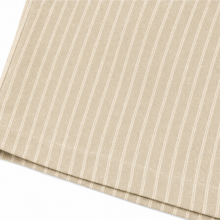 Wearline – Pinstripe Wide-Leg Drawstring Pants