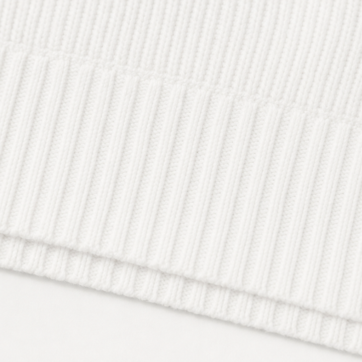 Buttonelle – Ribbed Henley Button-Front Sweater