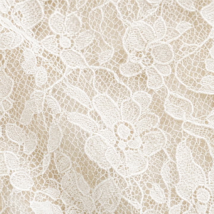 Wearbella – Floral Crochet Lace Open-Front Blouse