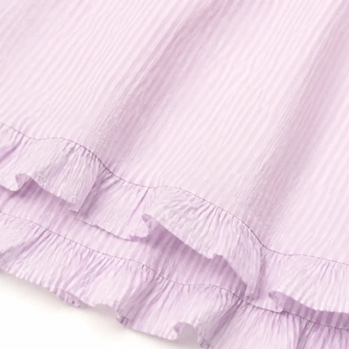 Lunevie – Ruffled Two-Piece Lounge Set with Puff Sleeves