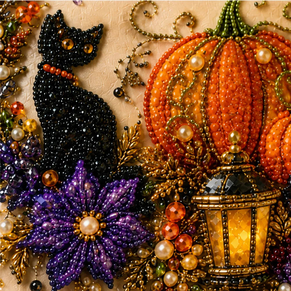Beadory – Halloween Pearl Bead Craft Kit, Cozy Wall Art DIY