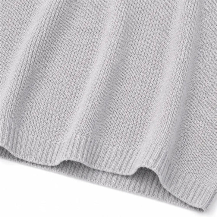 Elowyn – Soft V-Neck Knit Tunic Top for Women, Loose Drape