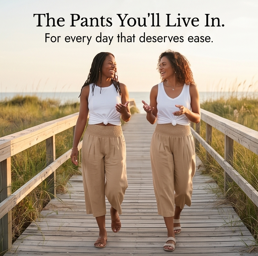 Coastella™ – Smocked-Waist Culottes