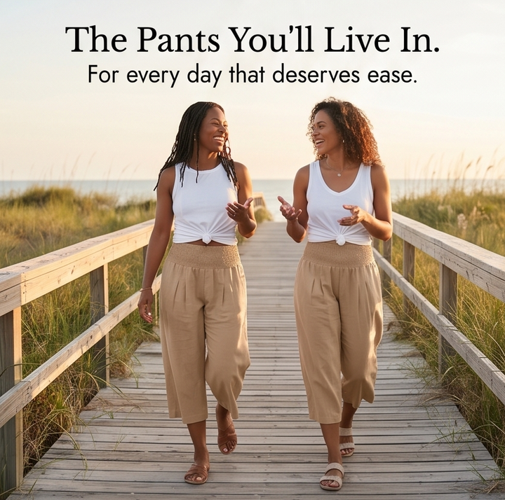 Coastella™ – Smocked-Waist Culottes