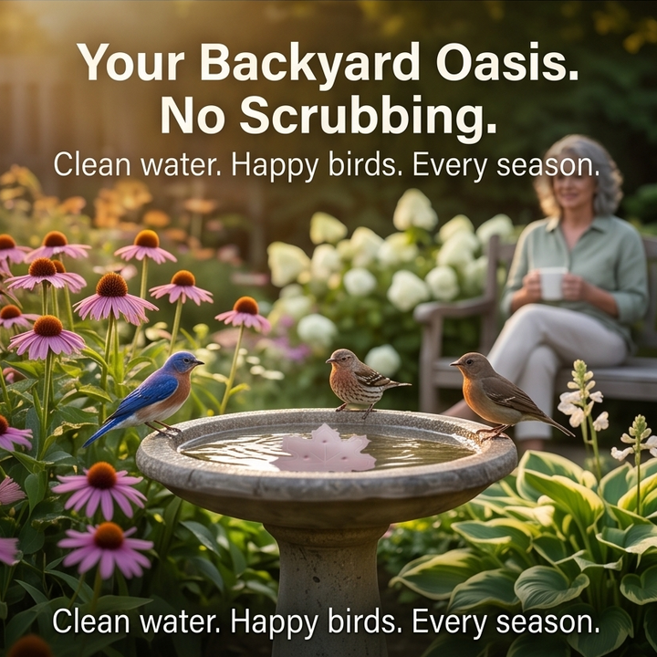 Coppera™ — Copper Leaf Bird Bath Purifier for Algae