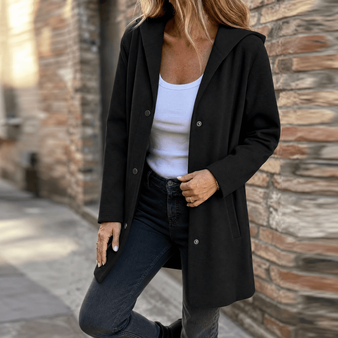 Covara™ – Everyday Hooded Cardigan Jacket Black / S