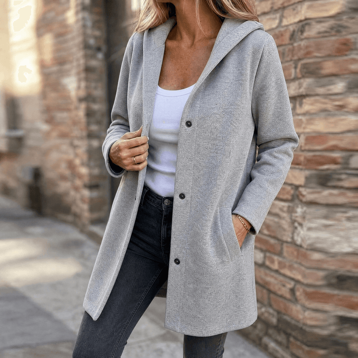 Covara™ – Everyday Hooded Cardigan Jacket Gray / S