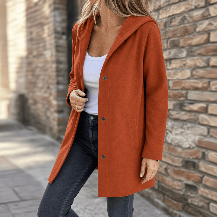 Covara™ – Everyday Hooded Cardigan Jacket Rust / S