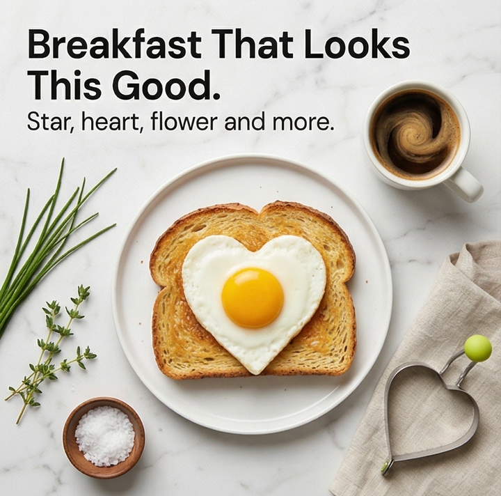 Crackle™ – Fun Shape Egg and Pancake Molds