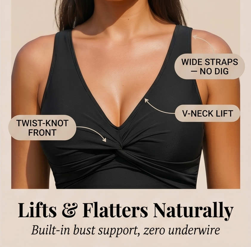 Curvalia™ – Tummy Control One Piece Swimsuit