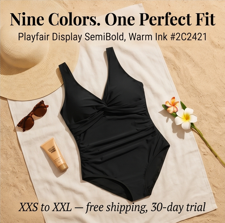 Curvalia™ – Tummy Control One Piece Swimsuit