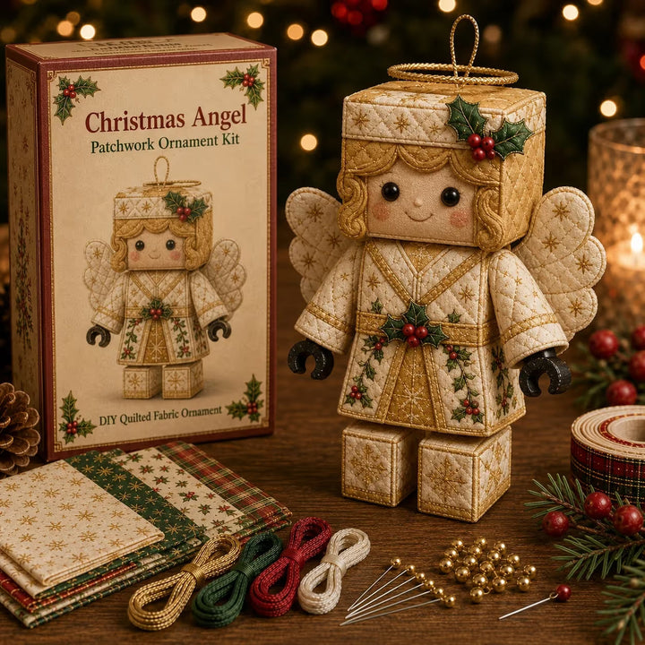 Patchtrim – No-Sew Patchwork Santa Ornament Kit