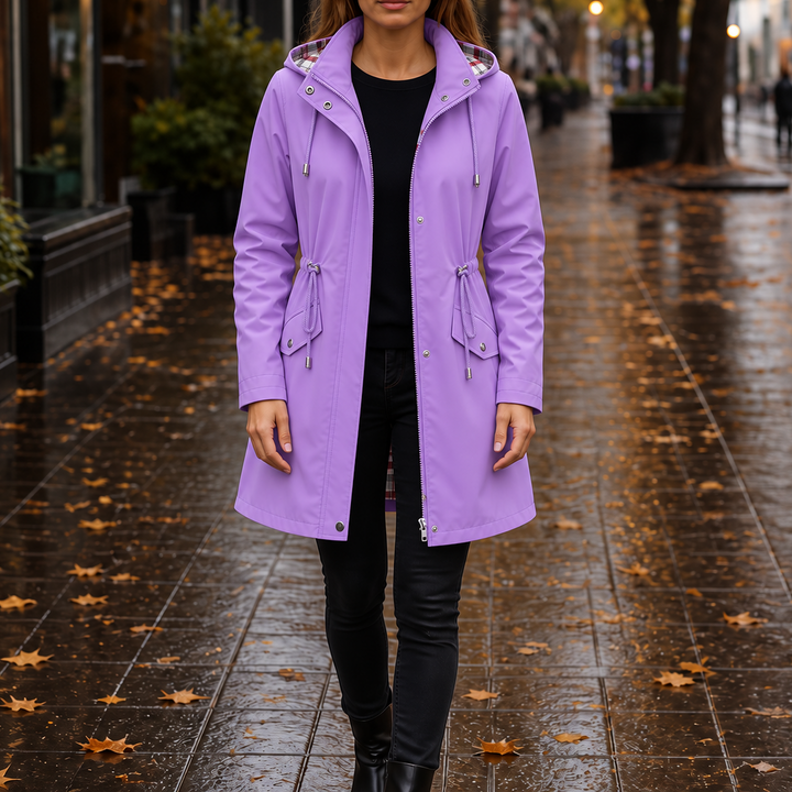 Rainella – Adjustable Waist Hooded Waterproof Jacket