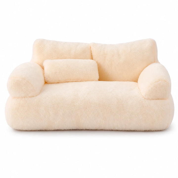 HearthPaw – Plush Sofa-Shaped Cat Bed