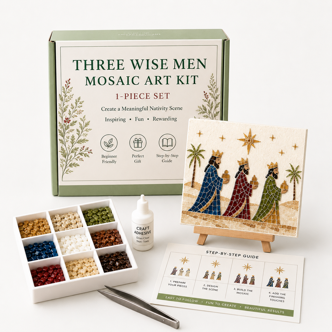 Silent Night Mosaic – Nativity Easel Mosaic Craft Kit