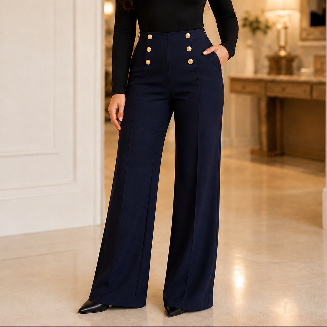 Sabelle – High-Waisted Wide-Leg Trousers