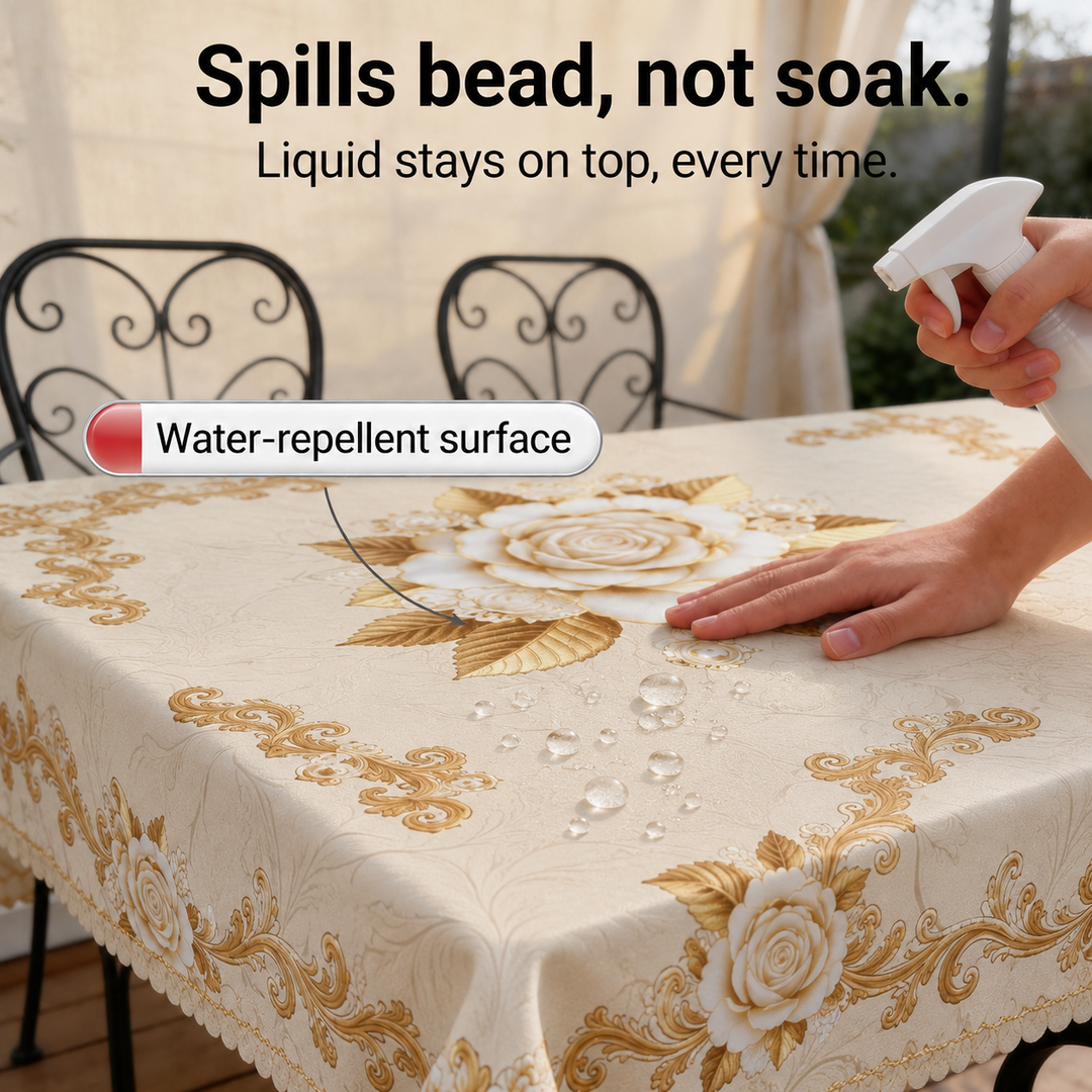 Roseval – The Tablecloth That Wipes Clean, Not Just Looks Clean