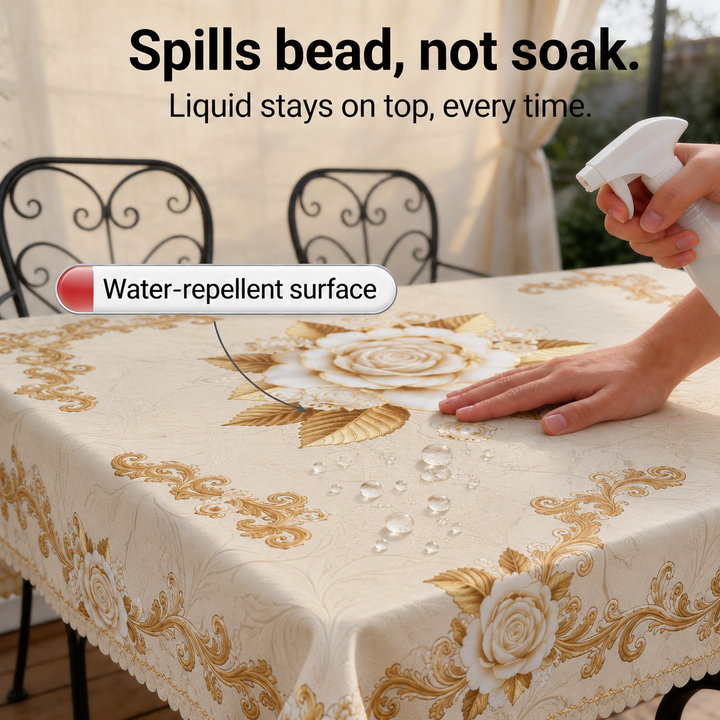 Roseval – The Tablecloth That Wipes Clean, Not Just Looks Clean