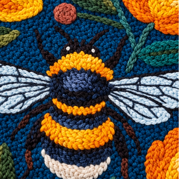 Blossom & Bumble – Bumblebee Punch Needle Kit