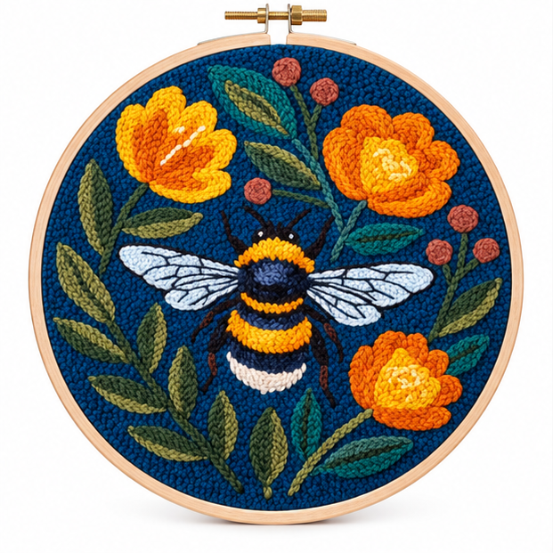 Blossom & Bumble – Bumblebee Punch Needle Kit