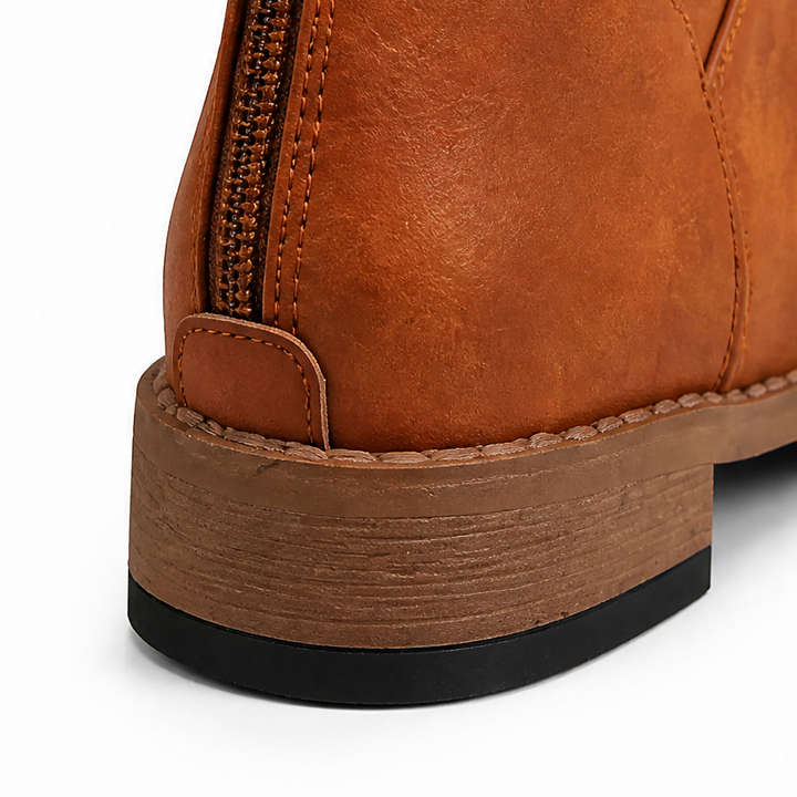 Calvera – Adjustable Wrap-Lace Mid-Calf Combat Boots