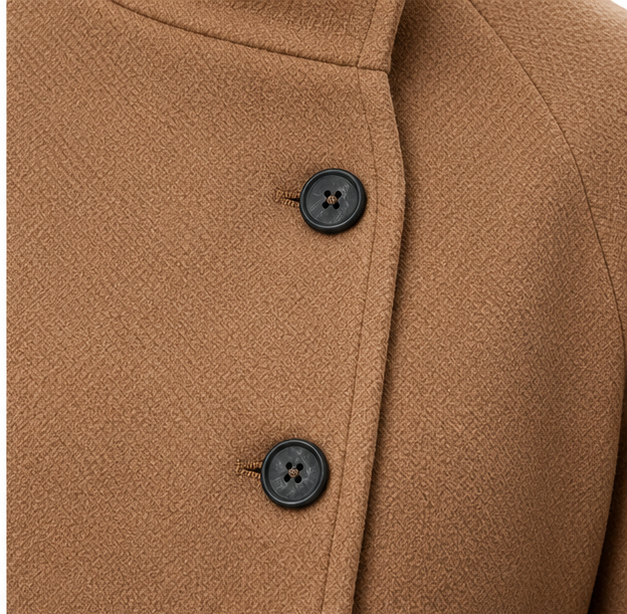 Velora – Asymmetrical Belted High-Neck Jacket