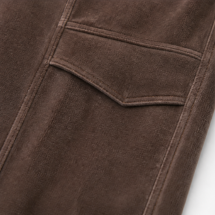 Draperie – Ribbed Corduroy Wide-Leg Drawstring Pants