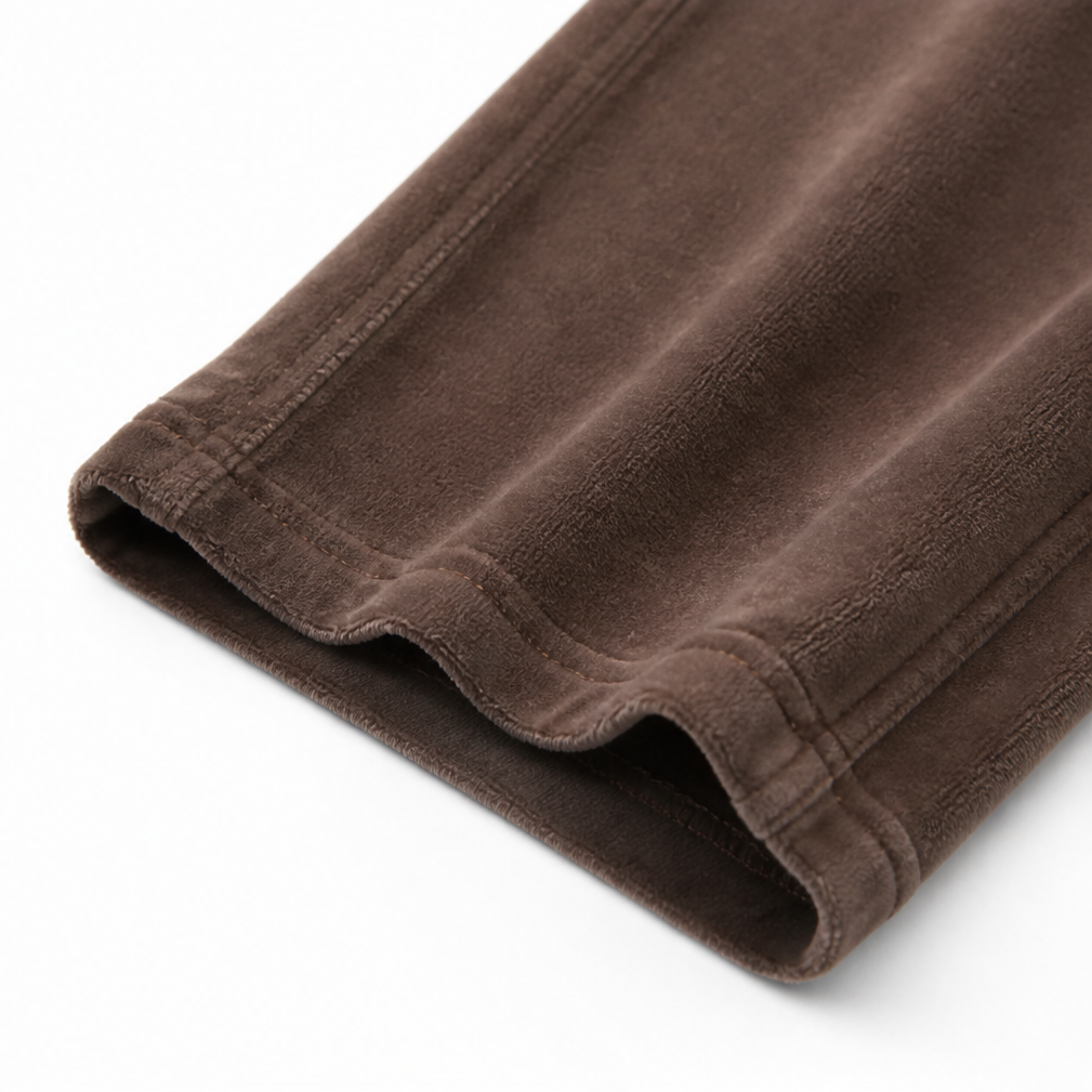 Draperie – Ribbed Corduroy Wide-Leg Drawstring Pants