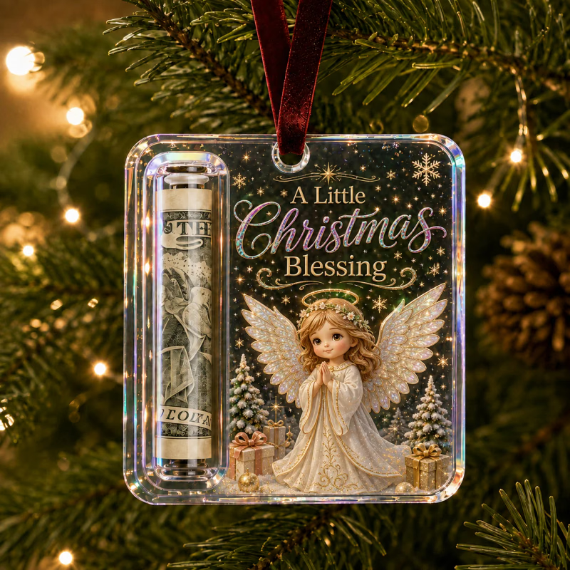MerryNest – Clear Compartment Christmas Money Ornament