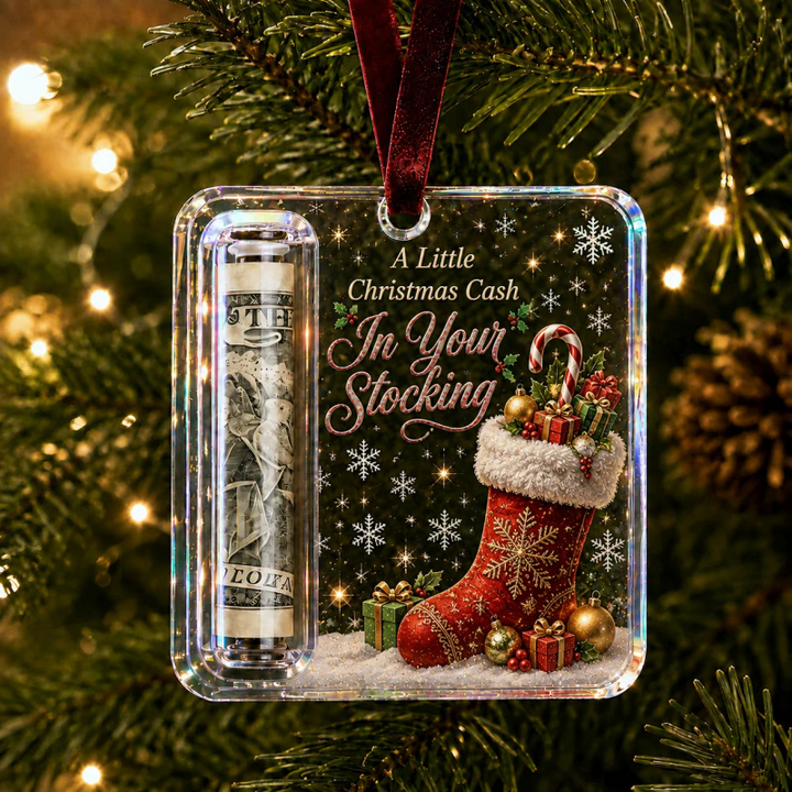 MerryNest – Clear Compartment Christmas Money Ornament