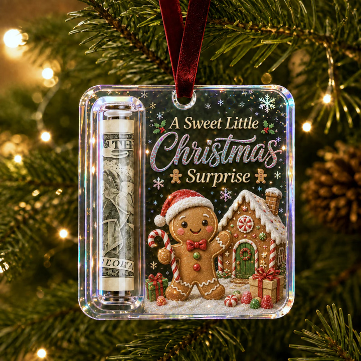 MerryNest – Clear Compartment Christmas Money Ornament