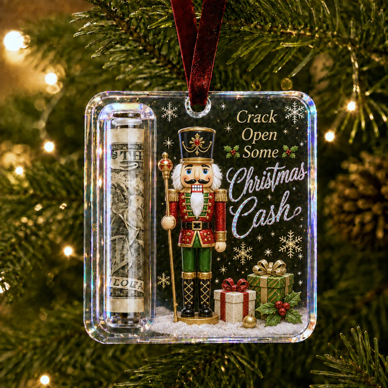 MerryNest – Clear Compartment Christmas Money Ornament