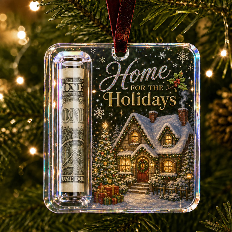 MerryNest – Clear Compartment Christmas Money Ornament