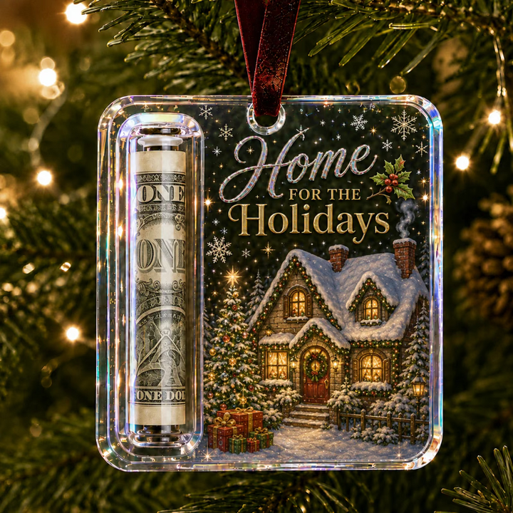 MerryNest – Clear Compartment Christmas Money Ornament