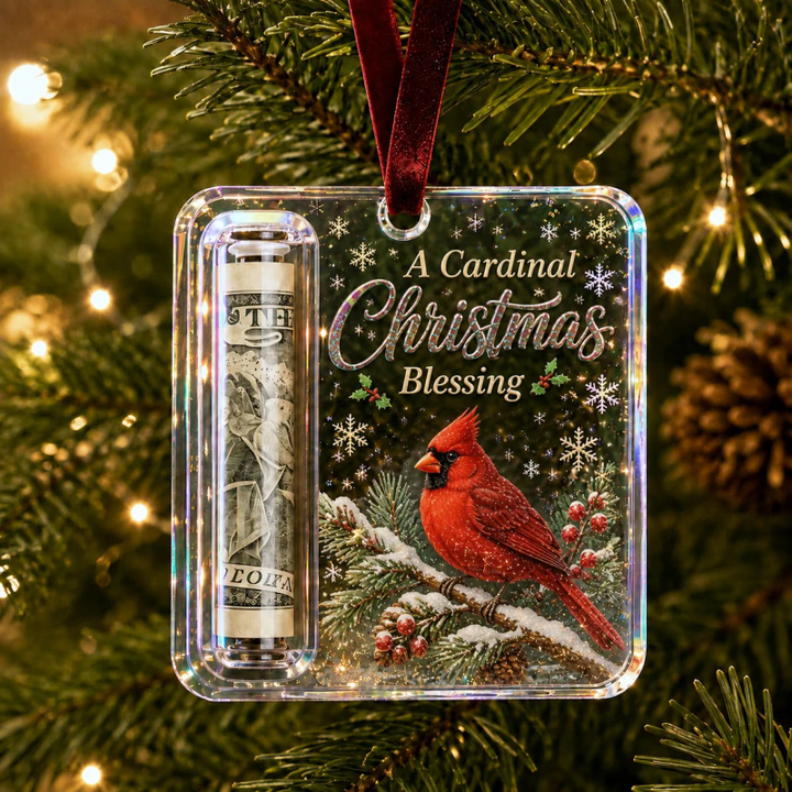 MerryNest – Clear Compartment Christmas Money Ornament