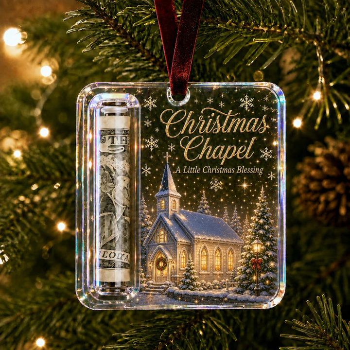 MerryNest – Clear Compartment Christmas Money Ornament