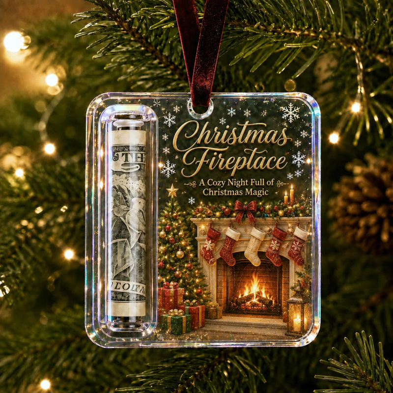 MerryNest – Clear Compartment Christmas Money Ornament