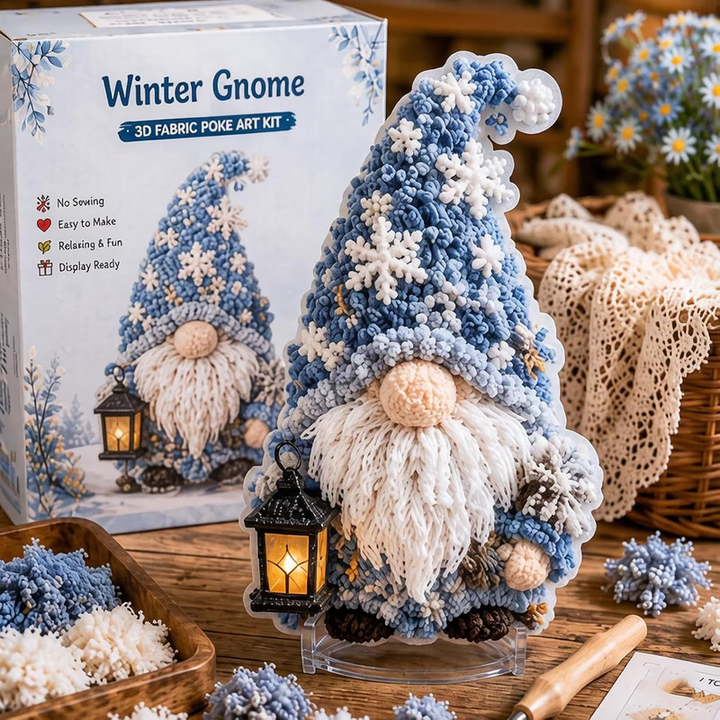 Gnome & Glow – Punch Needle Gnome Craft Kit