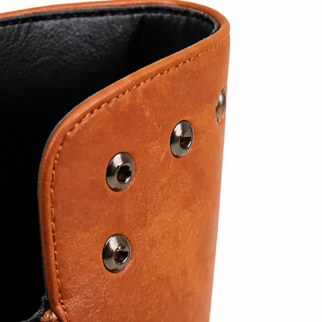 Calvera – Adjustable Wrap-Lace Mid-Calf Combat Boots