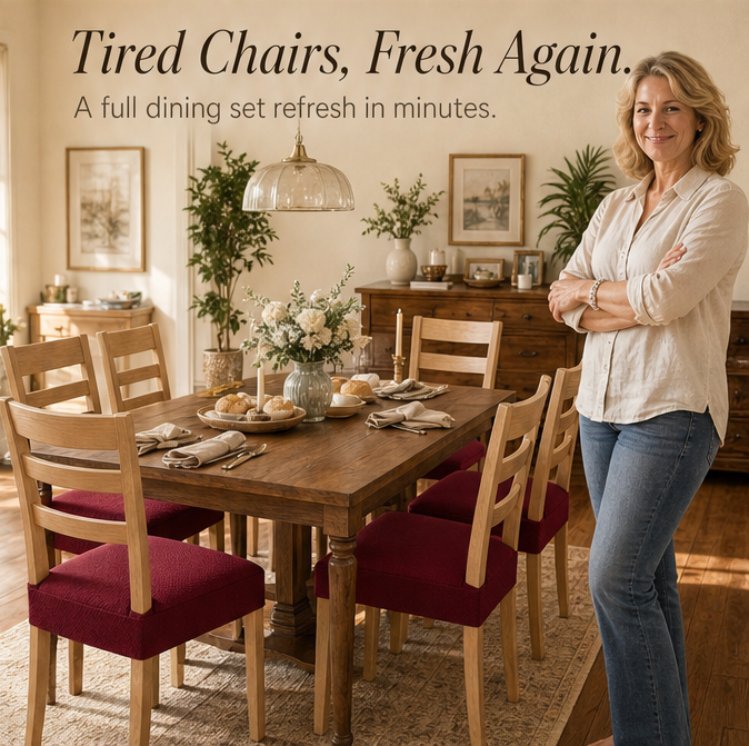 GleamSeat™ - Waterproof Stretch Chair Cover for Dining Chairs