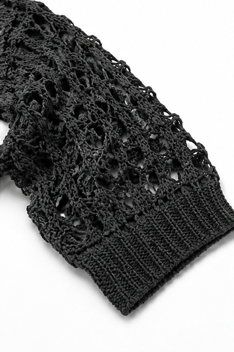 Sunlace – Open-Knit Off-Shoulder Oversized Sweater
