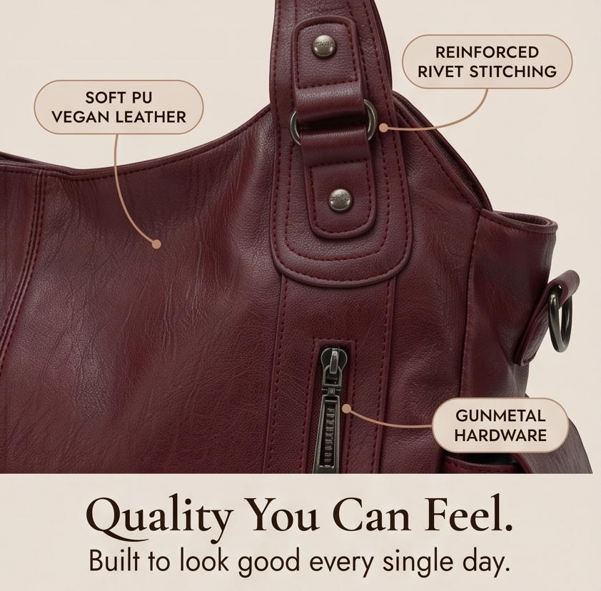 Launa™ – Soft Hobo Shoulder Bag