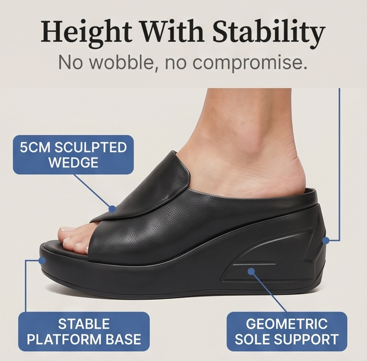 Luneva™ - Cushioned Wedge Sandals for Wide Feet