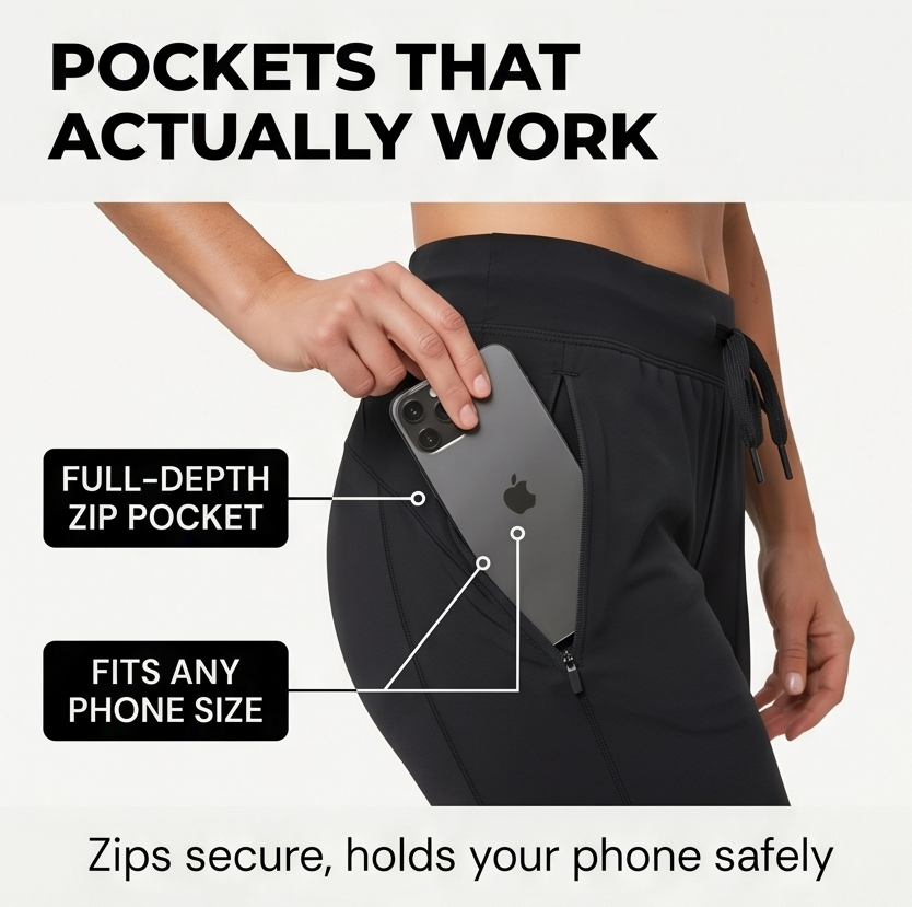 Movella™ – Stretch-Fit Capri Pants with Zip Pockets