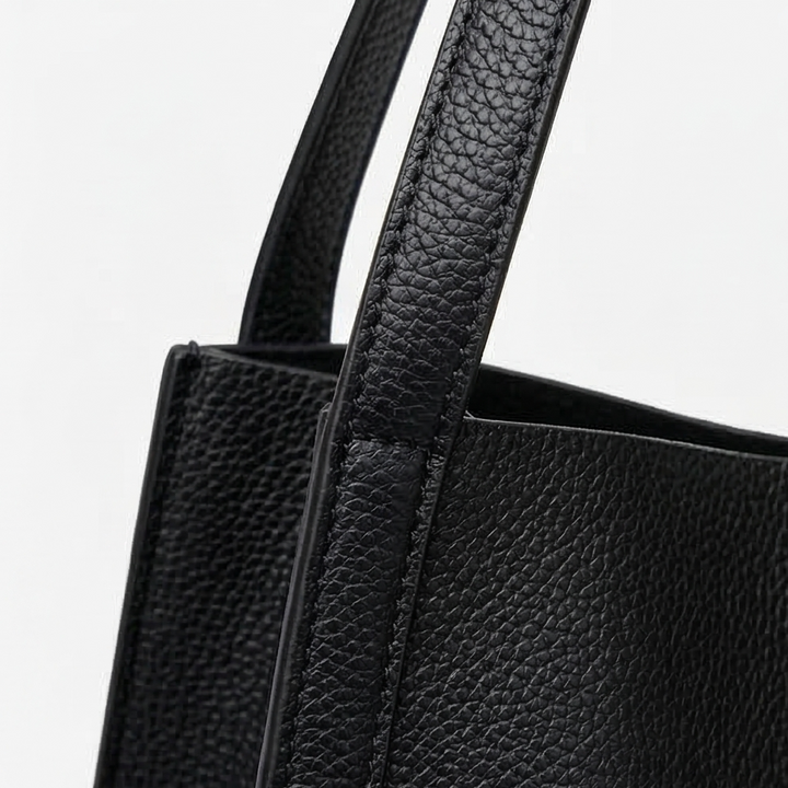 Tessara™ – Structured Pebbled Leather Tote Bag