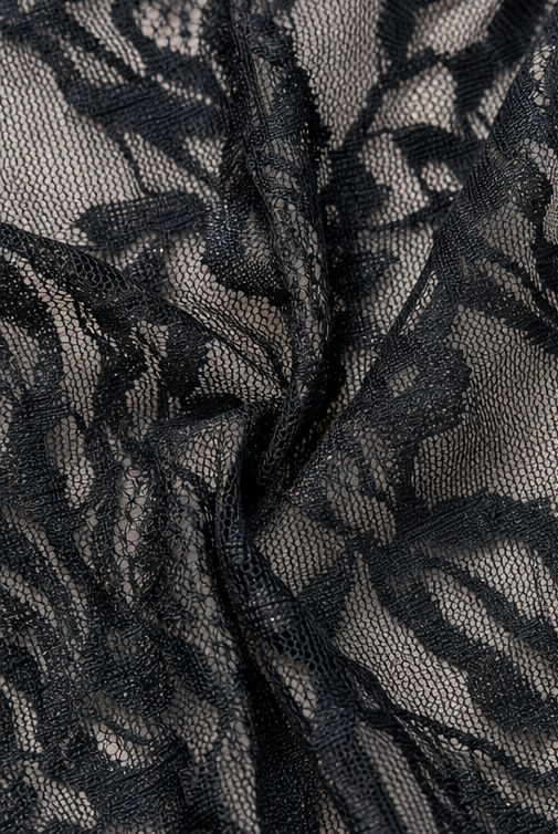 Vironne – Sheer Lace-Look Opaque-Lined Leggings