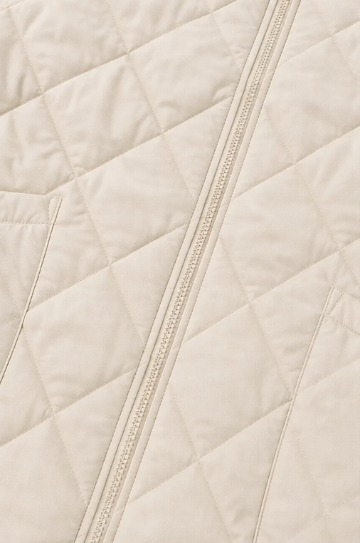 Knitpuff – Knit-Panel Quilted Patchwork Puffer Jacket
